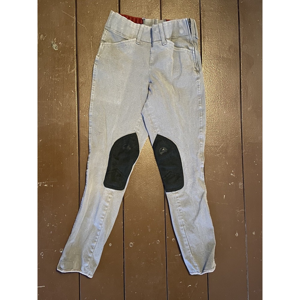 Grand Prix Breeches Riding Pants Stretch Size 24L Gray‎
